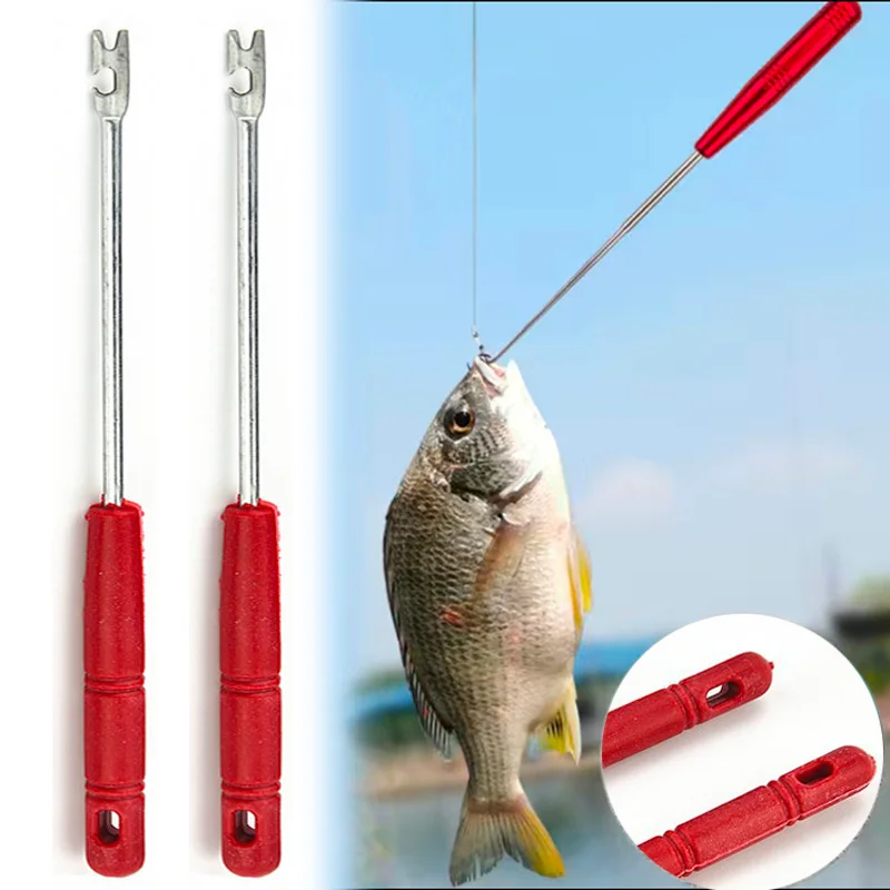 2pcs Fishing Hooker Remover acciaio inossidabile attrezzatura da pesca rapida gancio staccatore estrattore di sicurezza attrezzatura da pesca accessori da pesca