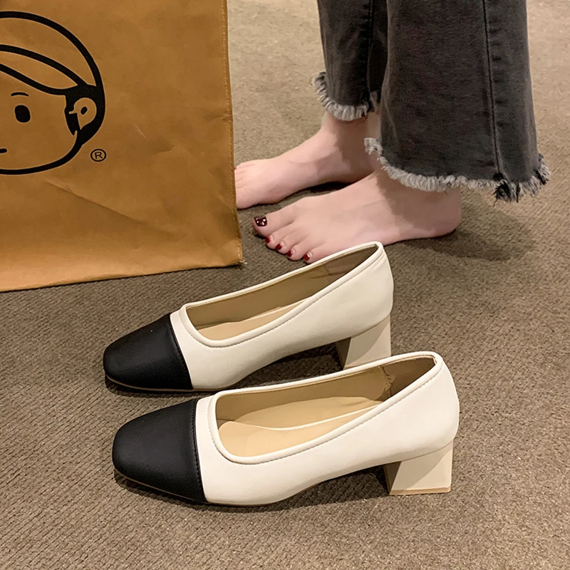 

Туфли женские универсальные повседневные, кроссовки, квадратный носок, платформа, клоги, мягкое осеннее платье, лето-осень