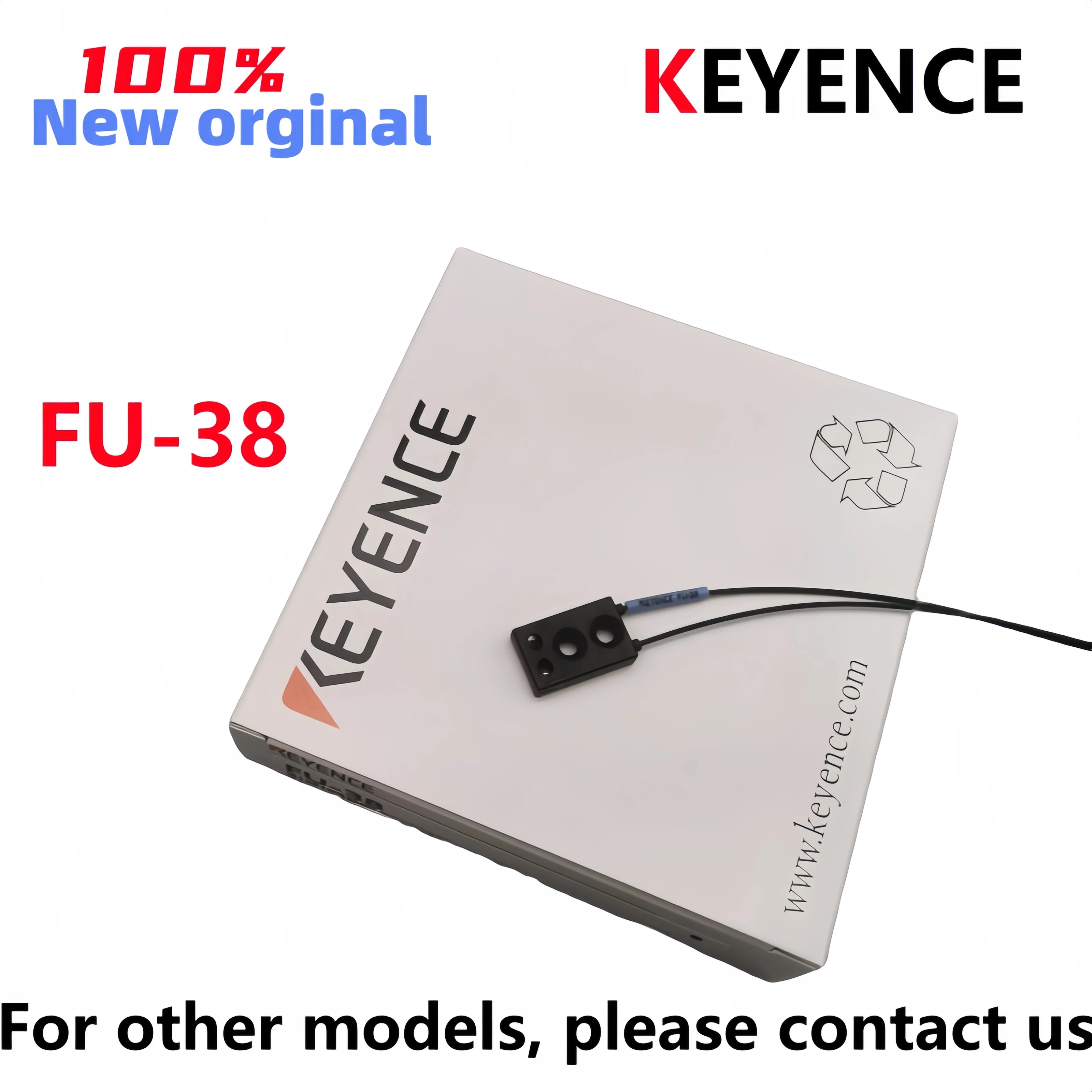 Фото Новый оригинальный волоконно-оптический датчик KEYENCE FU-38 с конфигурируемой отражающей системой №4