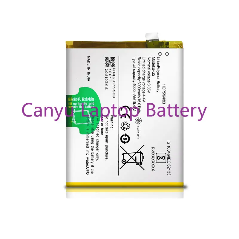 Новинка B-G5 B-G7 B-E8 Аккумулятор для VIVO Pro Z5X Y3 Y12 Y15 Y13 Y97 Y93S Y91i Y95 U10 U3X V11 X27 Pro X21s V15 Pro