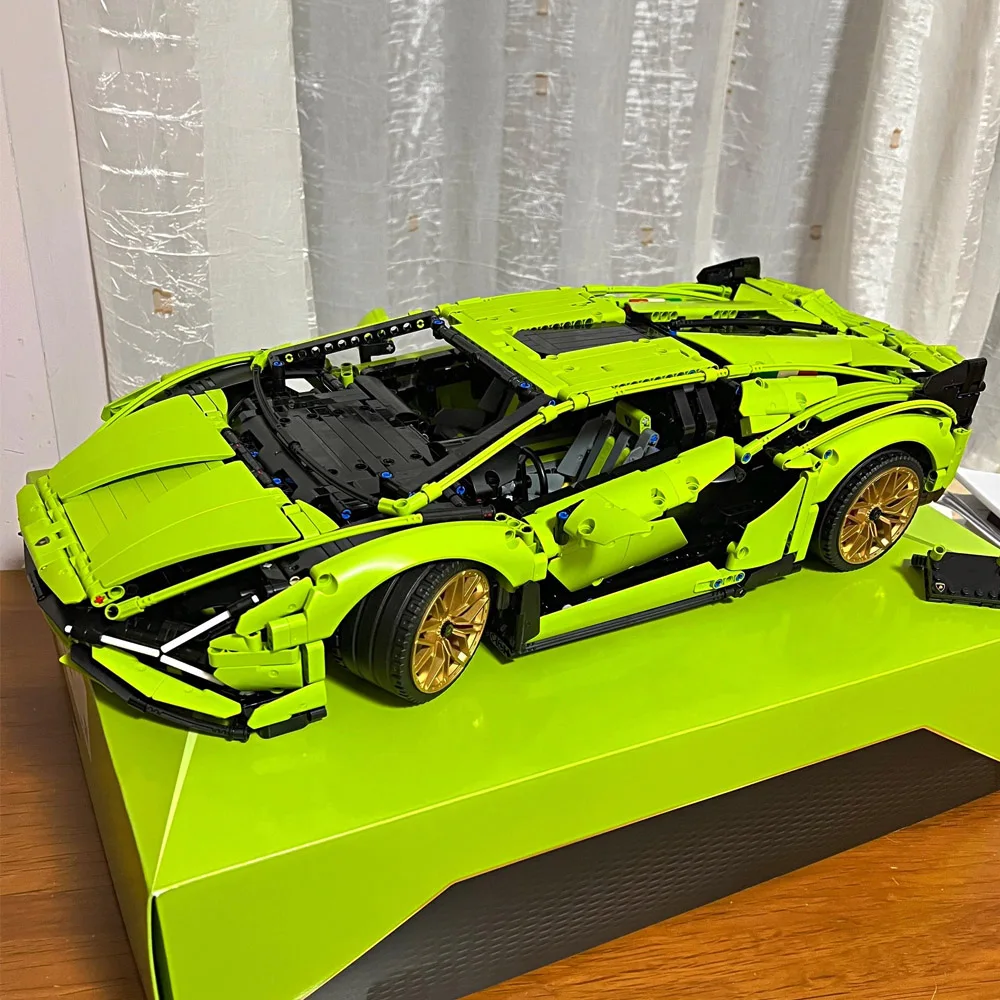 

Lambo Sian Compatible 42115 Technical Car Model Building Project for Adults Bricks Toys for Boys Block Constructor Gifts Kids