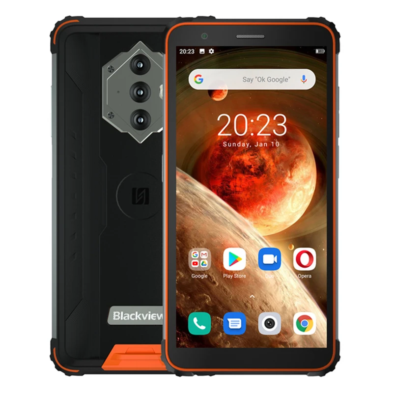 

Blackview BV6600 IP68 Waterproof Smartphone 4GB+64GB 8580mAh Helio A25 Octa Core 16MP Android 10 NFC 5.7" Rugged Mobile Phone