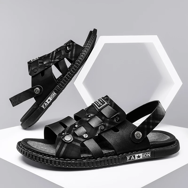 Мужские сандалии для активного отдыха вьетнамские Нескользящие пляжные