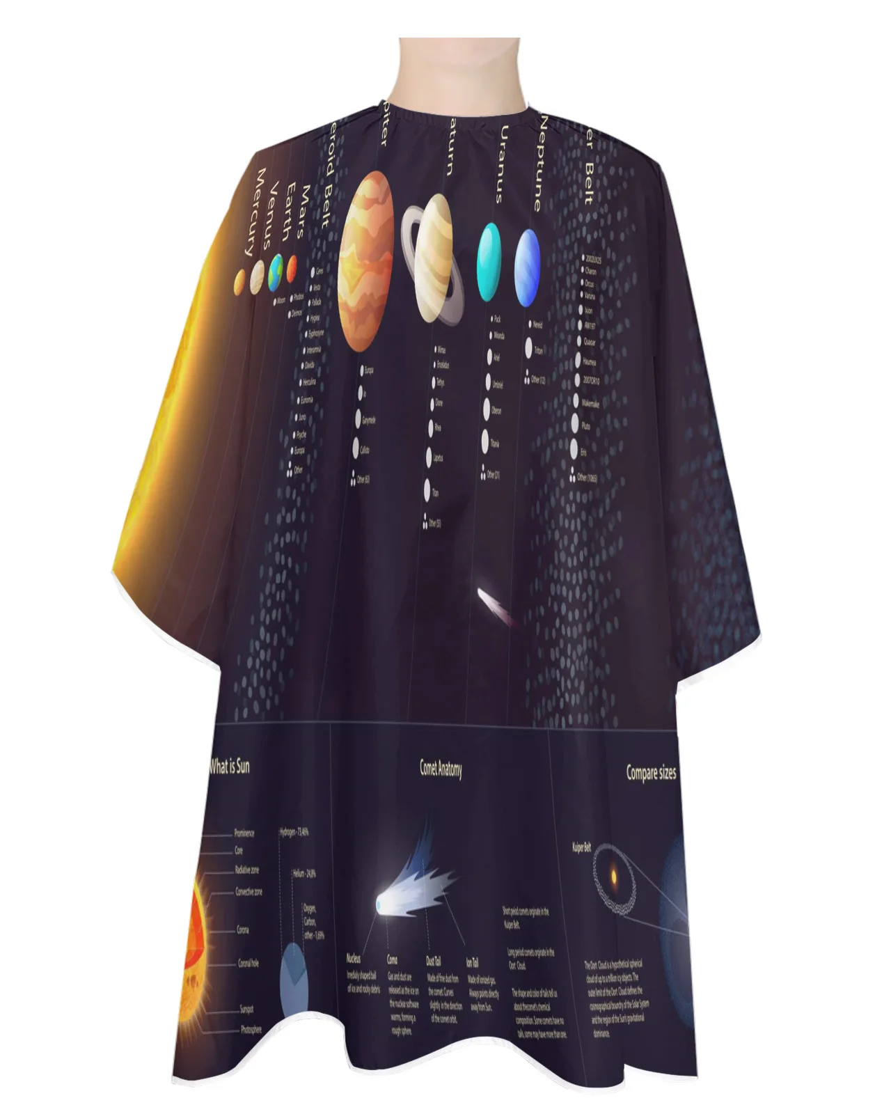 

Водонепроницаемый Фартук для парикмахеров Earth Universe Galaxy Sun