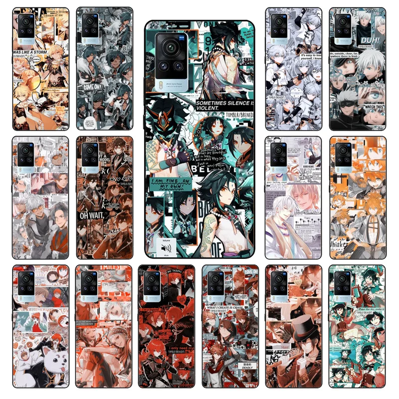 Внешнее воздействие Genshin для VIVO V21e V20 SE V2023 V15 Pro V21 V17 Neo 1819 1915 1907 1906 X60 X51 X50