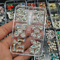 metal nail art rhinestones decorations kit crystal nail charms diamonds alloy luxury jewelry gem manicure accessories