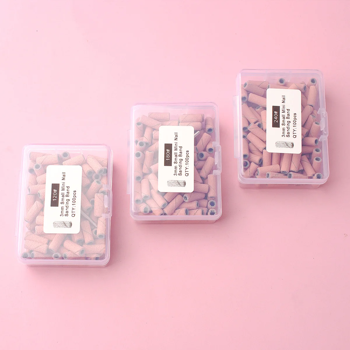 Набор аксессуаров для сверл ногтей Asentale с 100 шт. шлифовальными лентами и 1