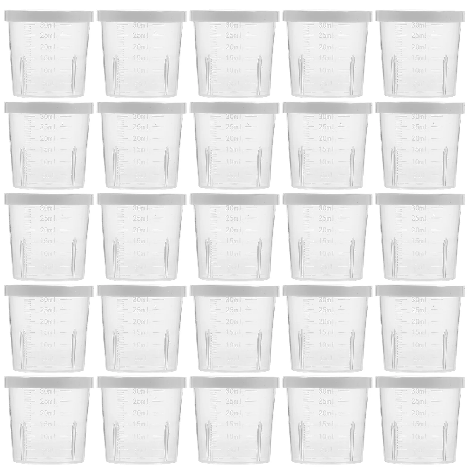 

50PCS Clear Plastic 30ml Soy Sauce Containers Small Seasoning Boxes BBQ Vinegar Boxes Scale Sauce Boxes Small Sauce Boxes