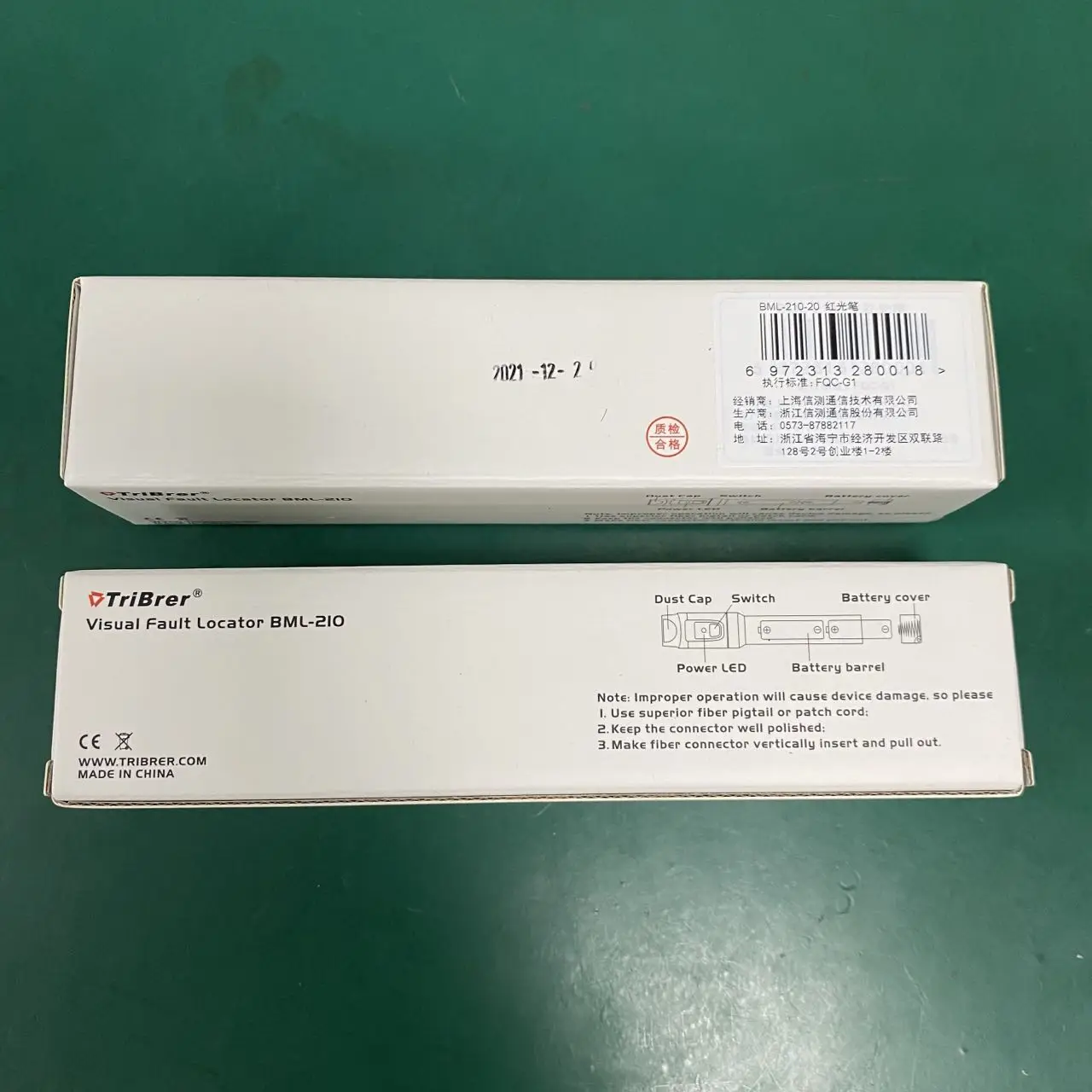 TriBrer BML210  20KM   VFL Fiber Optic Visual Fault Detector Pen  20MW  Visual Fault Locator Original Free Shipping