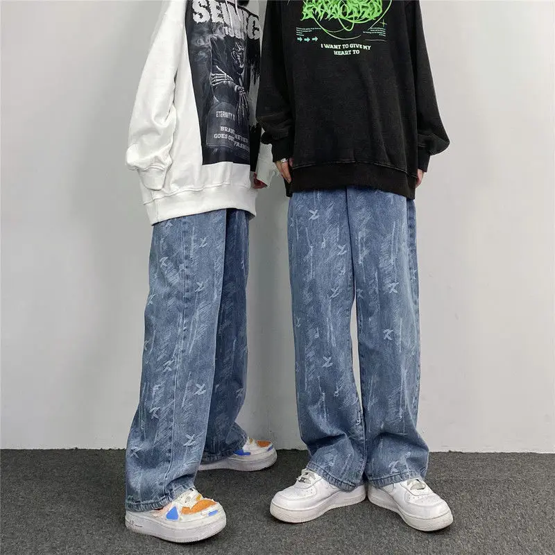 

Baggy Jeans Pants Ins Tide Loose Hundred Trendy Straight Jeans