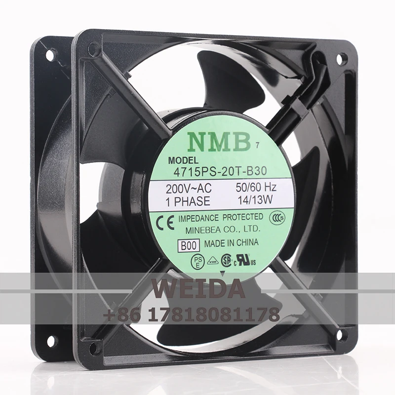 Для NMB 4715PS-20T-B30 200V 14/13W 12038 алюминиевая рамка подходит для 220V промышленного