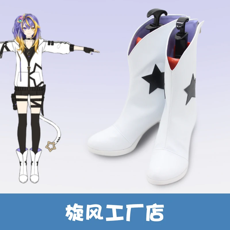 Фото Hololive Aster Arcadia Обувь для косплея VTuber Astie Aster Cos Обувь для Хэллоуина Женщины Мужчины Взрослые №2