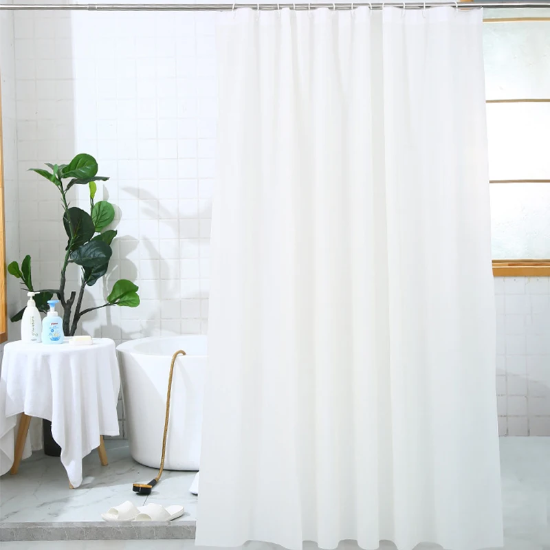 

Водонепроницаемая душевая занавеска PEVA, утолщенные экраны для ванной комнаты с крючком, устойчивая к плесени прочная занавеска для ванны, домашний декор для гостиной