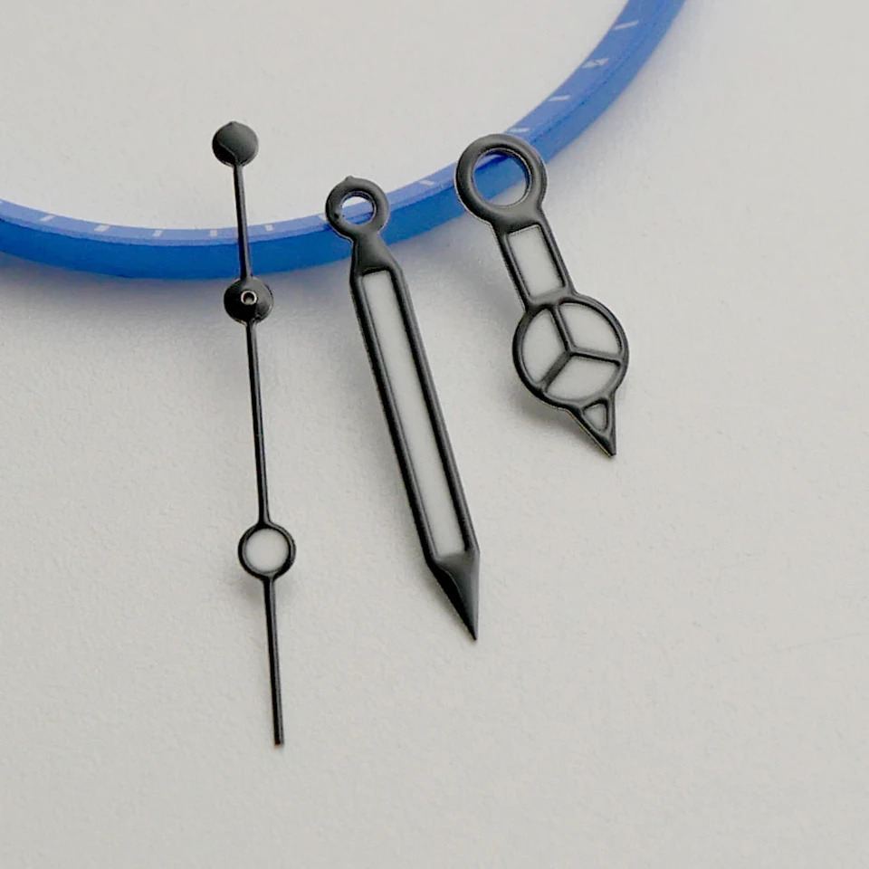 Ghost NH35 watch pointer strong green luminous hand modified automatic mechanical NH36 watch accessories Mercedes-Benz hand 12MM