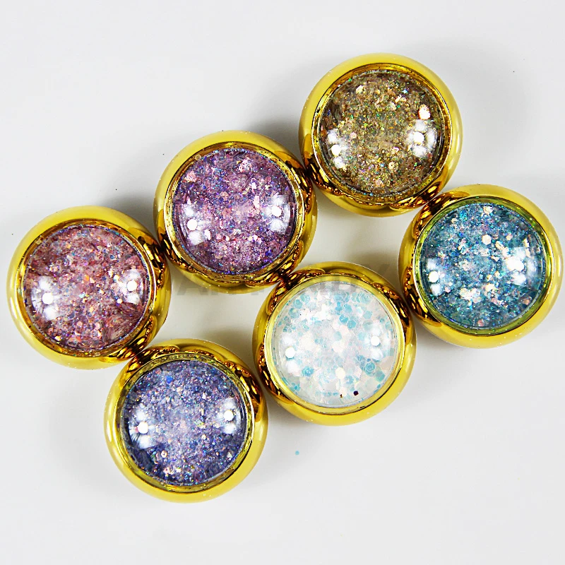 

6 Box/Set Irregular Hexagon Holographic Glitter All for Manicure Nails Accessories Iridescent Sequins Powder Sparkly Snow Flake