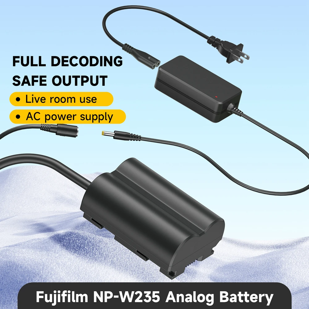 

NP W235 NP-W235 CP-W235 Dummy Battery AC/DC power adapter For Fujifilm Fuji X-T4 GFX 100S X-T5 X-H2 XT4 XT5 X-H2S XH2S Camera