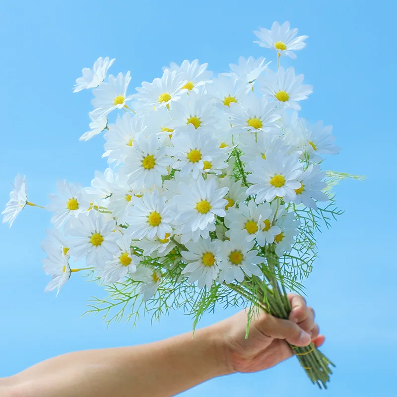 

Искусственные ромашки бархатные 50см