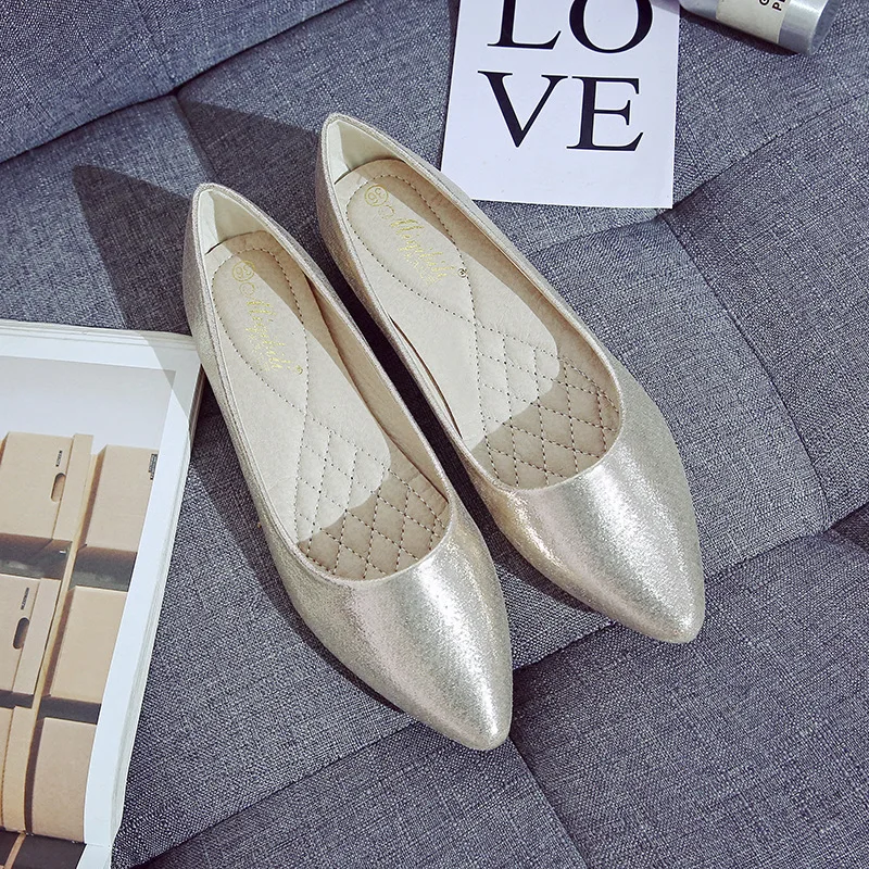 Spring Summer 2023 Luxury Women's Shoes for Loafers Women New Large Size Pointed Toe Ladies Offer Shoe Elegant Woman Low Heels