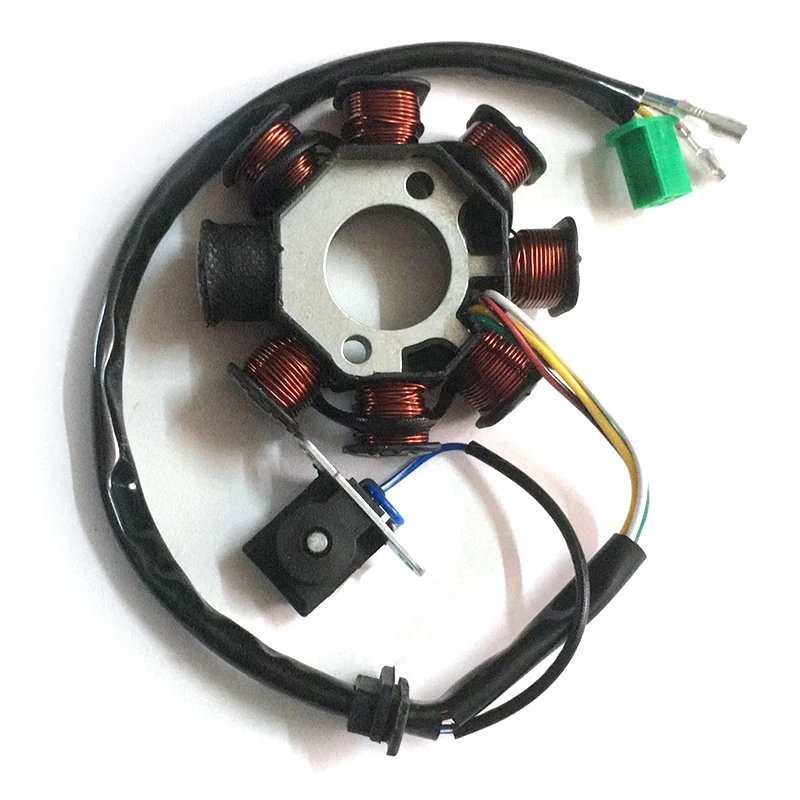 

Universal Atv Moped Go Kart Scooter Motor Parts Portable Durable Magneto 8-coil Stator For Gy6 125cc 150cc Magneto Motor Parts