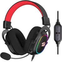 redragon h510 zeus x wired gaming headset rgb lighting 7 1 surround sound multi platforms headphone works for pc ps4