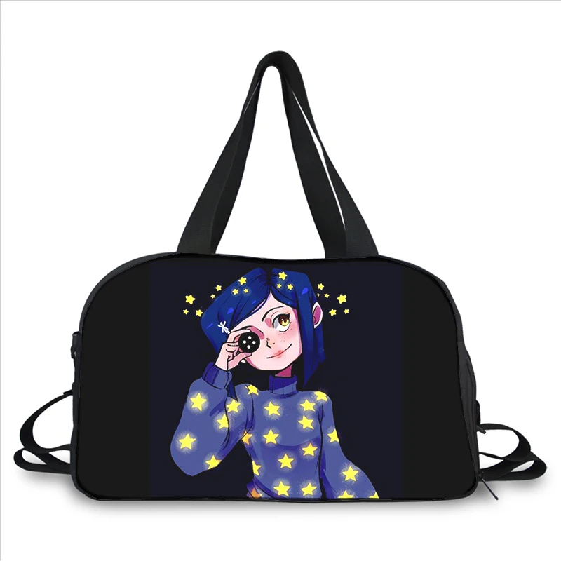 Coraline the Secret Door 3D printing fashion trend portable large capacity multi-function messenger bag travel bag