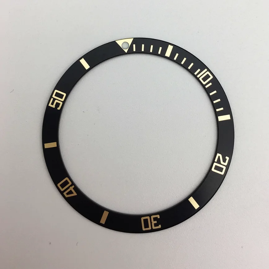 Watch Accessories 39mm Watch Bezel Insert Flat Bezel Mouth Scale Indicator Ring OD 39MM Watch Bezel