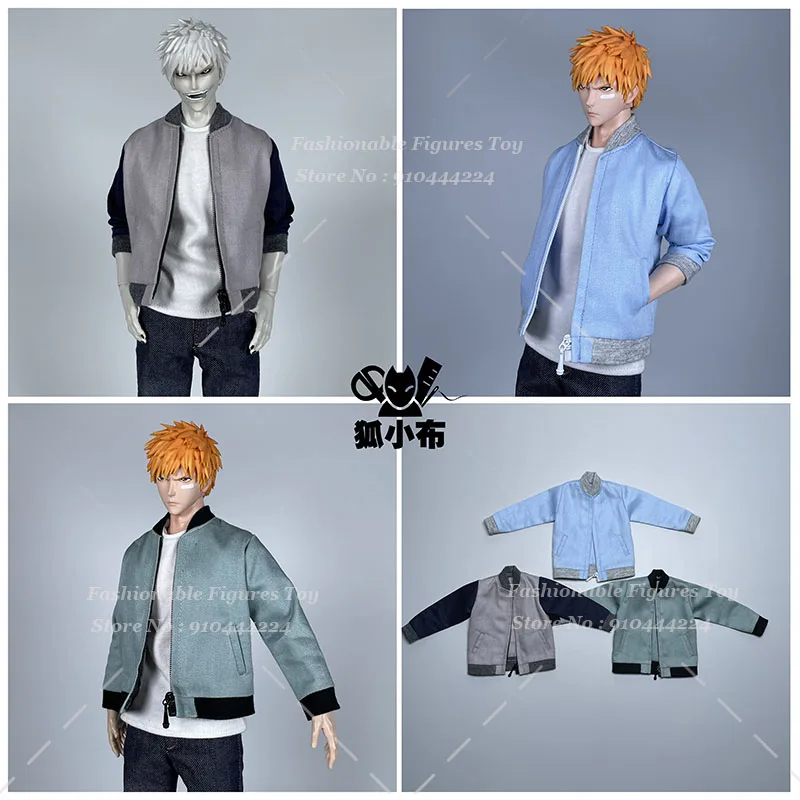 1/6 мужское пальто-солдат модная куртка с длинными рукавами и воротником-стойкой