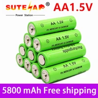 1 20pcs 1 5v aa battery 5800mah rechargeable battery ni mh 1 5 v aa batteries for clocks mice computers toys so onfree shipping