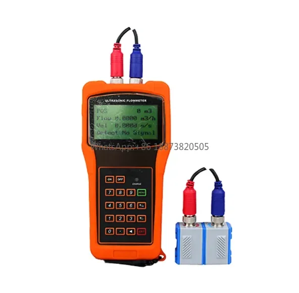 Портативный портативный ультразвуковой расходомер воды Dn15 ~ Dn6000 с регулируемой