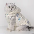 Одежда для собак толстовки с двумя ногами мультяшный Кот наряд для маленьких средних собак Шнауцер Мопс Тедди бишон Хироми одежда для французского бульдога
