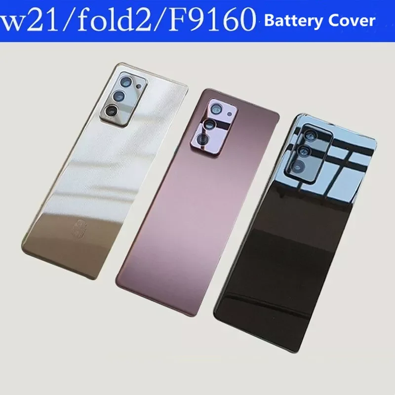 

Samsung Galaxy Z Fold 2 5G F916 F916U Battery Back Cover Z Fold2 Rear Door Glass Housing Case Replacement + Camera Lens