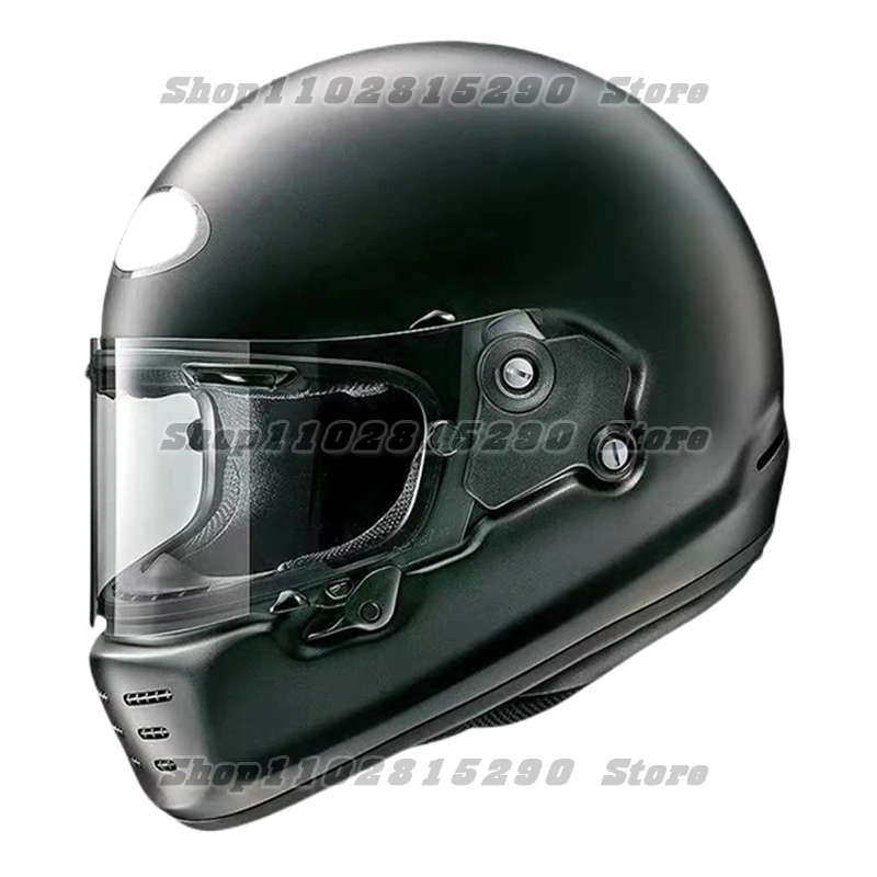 

High-strength Fiberglass Motorcycle Helmet Retro Helmet Kart Racing Helmet NEO Full Face Helmet Fashion Gray ,Capacete