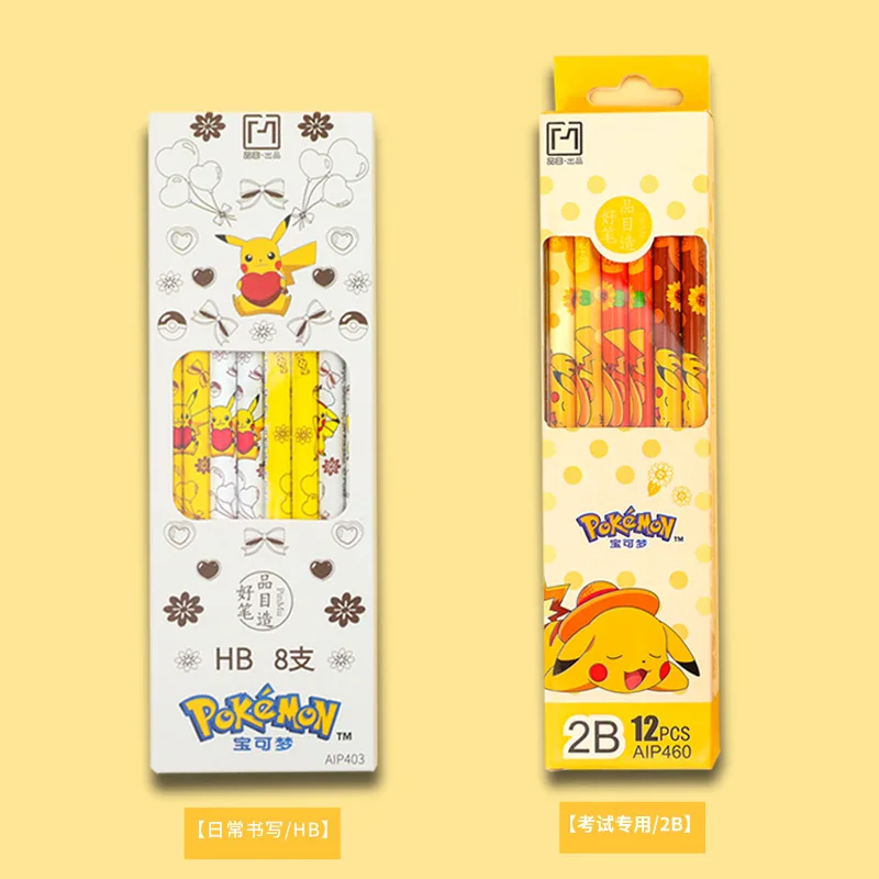 Карандаш Pokemon 2B HB карандаш детский с героями мультфильмов школьные