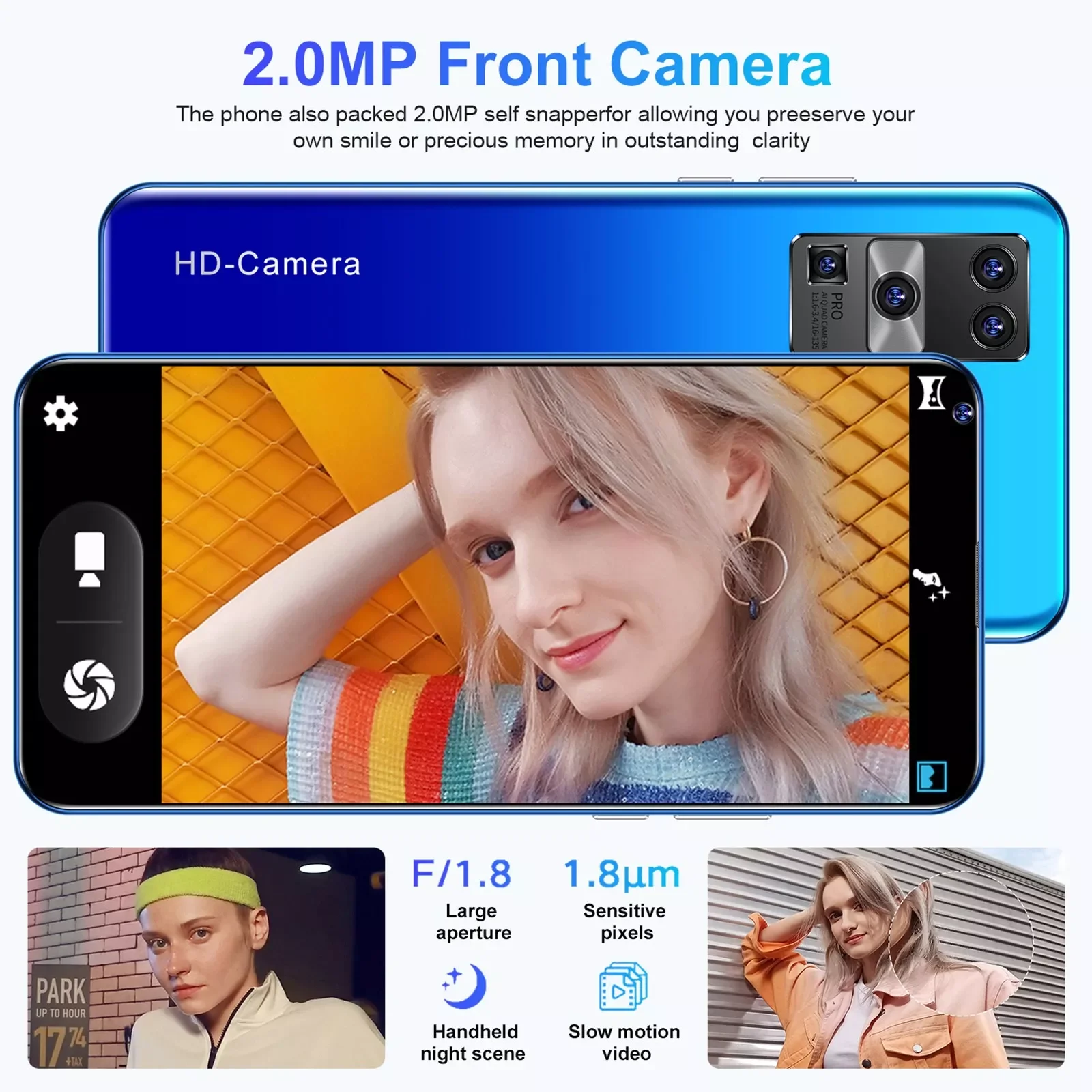 Smartphones X60 Pro Smart Phones Fashion 6.72 inch Dual SIM Smartphone Android 8.1 2+16G GSM/WCDMA 2300Mah Call Mobile Phone enlarge