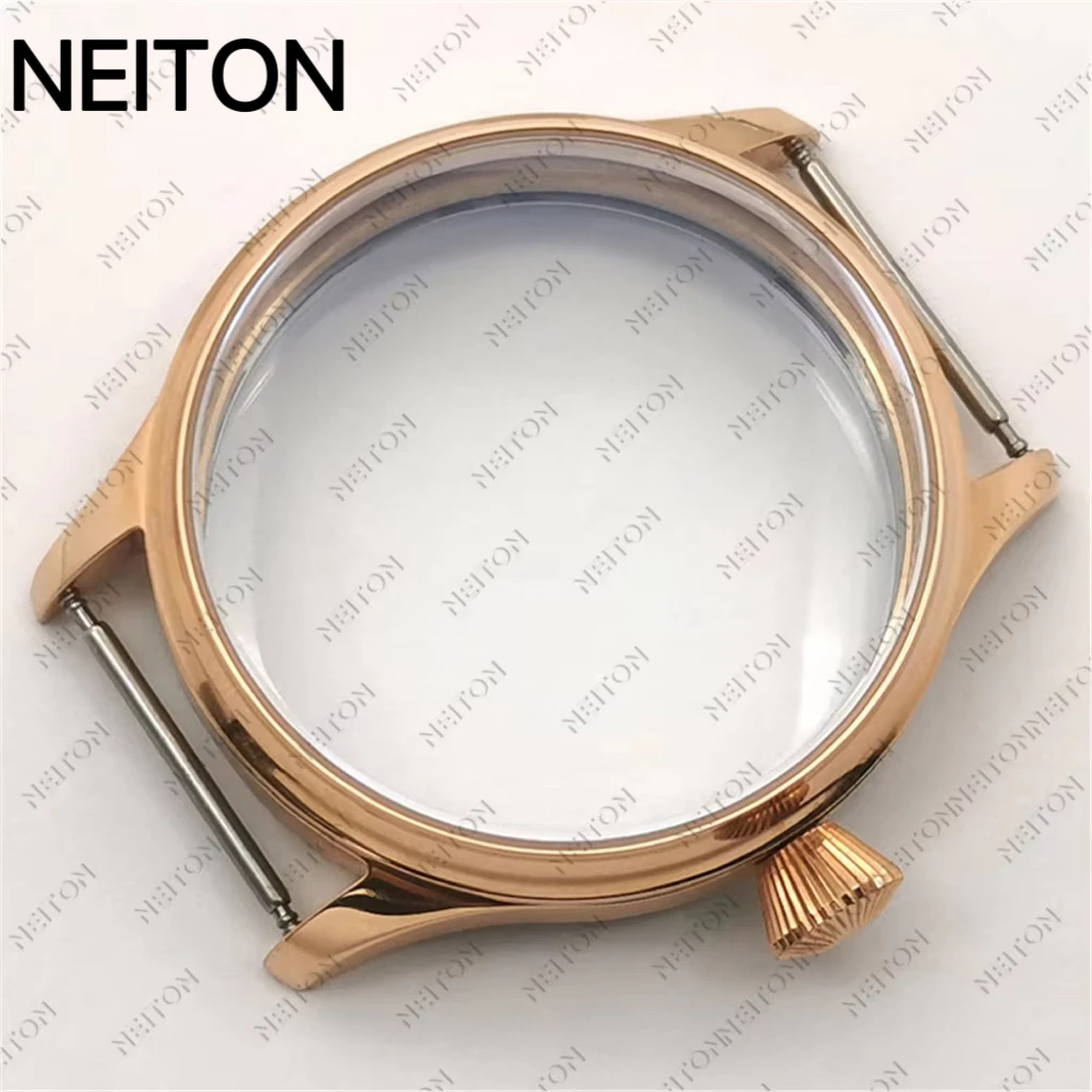 Фото Чехол для часов NEITON 44 мм для ETA 6498 6497 Sea Gull ST3600, аксессуары для механизмов, чехол из твердой нержавеющей стали №2