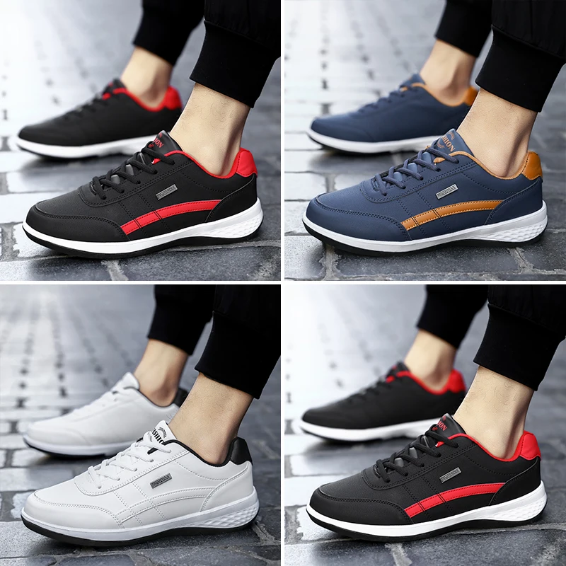 Men Trend Casual Shoes Italian Breathable Leisure Male Sneakers Non-slip Footwear Men Vulcanized Shoe Size 38-46