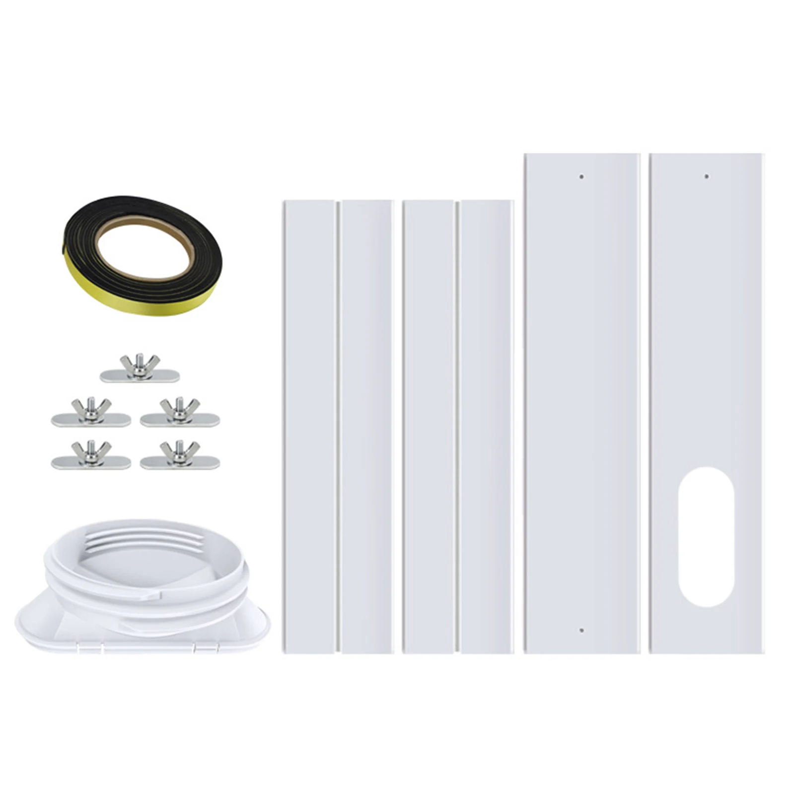 

AC Window Sealing Kits Universal Ventilation Kits With Rail Design Window Vent Kit For Sliding Door Touring Car Windows