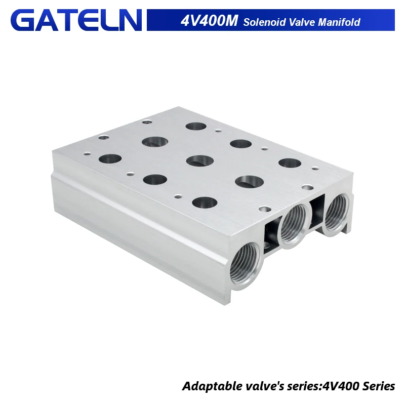 Коллектор 4V400M для электромагнитных клапанов серии 4V400 4V410-15 4V420-15 4V430-15 Базовый