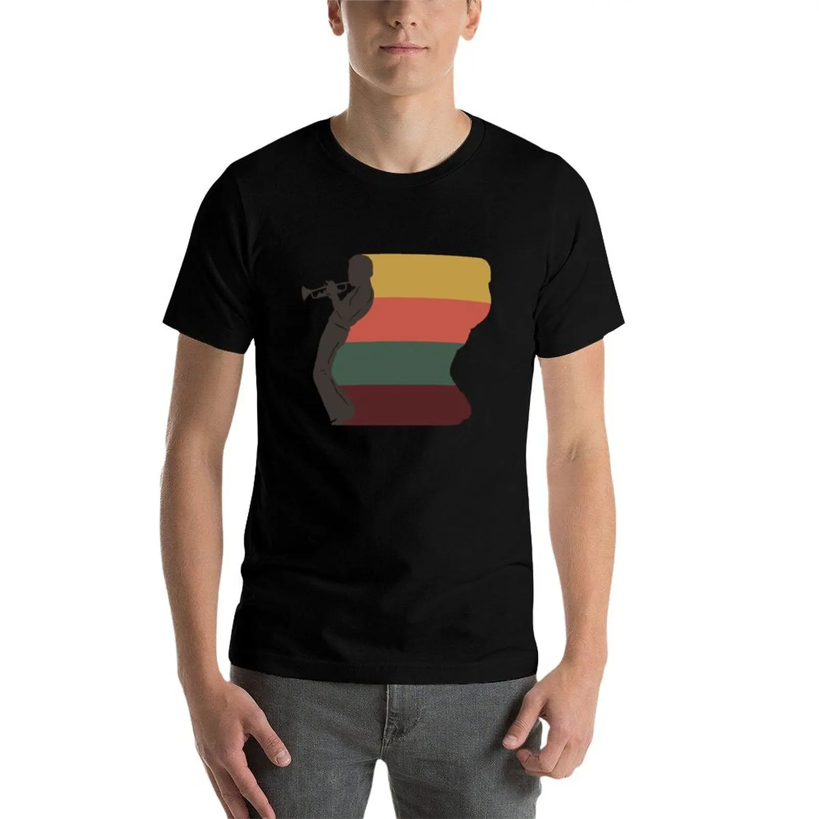 Мужская футболка Mile Davis хлопок