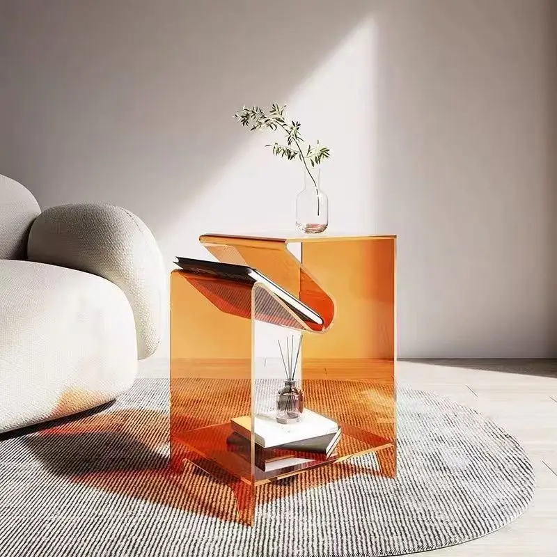 

Simple Acrylic Coffee Tables Living Room Center Advanced Geometric Transparent Table Nordic Mueblesa Apartment Furniture WXHYH