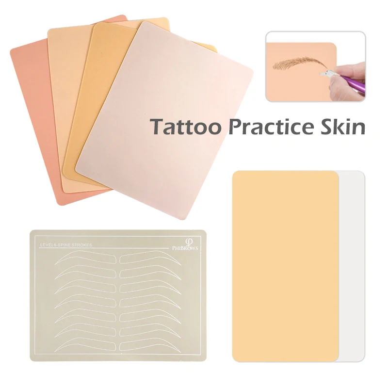 

Кожа для практики татуировки, искусственная кожа для перманентного макияжа, искусственная кожа для татуировок, для практики микроблейдинга, татуировки