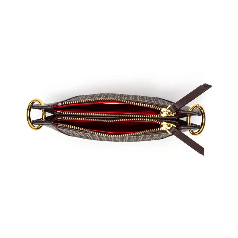 Женская сумка через плечо с надписью в стиле ретро