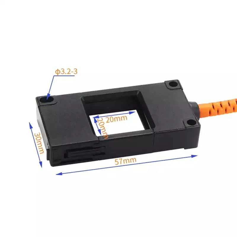 

Falling Object Detection 20*20mm Photoelectric Fiber Optric Amplifier Sensor Rectangular Fiber Counter Sensor Set with Amplifier