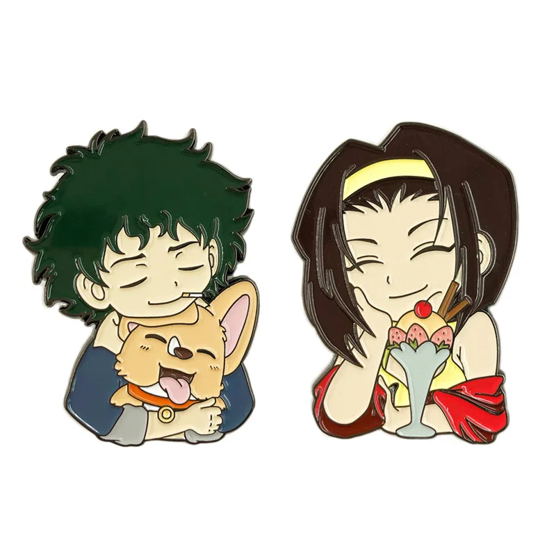 

Japanese Fashion Enamel Pins Cute Anime girls Brooch Gifts for women lovers' Fans Badge