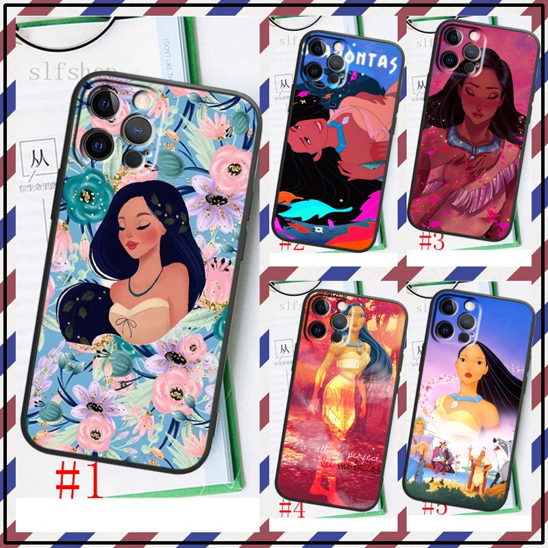 

Disney Pocahontas Phone Case For Apple iPhone 14 13 12 11 SE XS XR X 7 8 6 5 mini Plus Pro MAX 2020 Black FUndas TPU