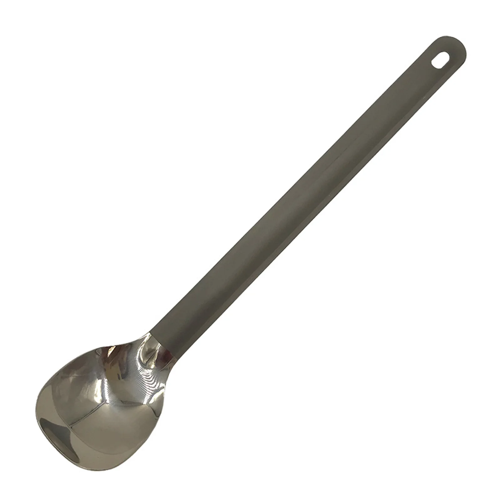

Titanium Picnic Long Handled Spoon Smooth Anti Rust Hiking With Polished Head Outdoor Camping Tableware Easy Clean Backpacking