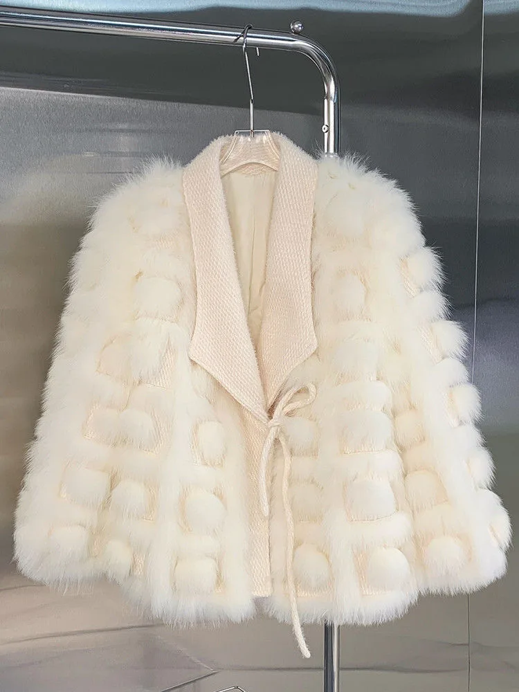 Short fur coat women's young car slim sweater Mao Mao coat