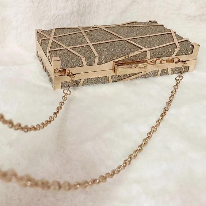 Женский вечерний клатч с блестками женский кристаллами Свадебный Кошелек