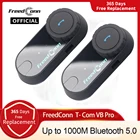 Гарнитура для мотоциклетного шлема FreedConn TCOM VB, bluetooth-гарнитура для наушников, водонепроницаемая
