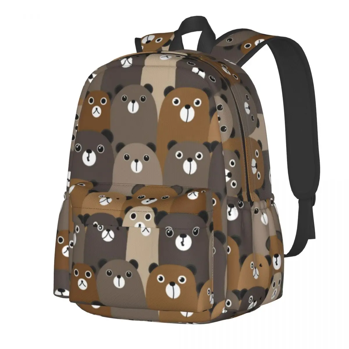

Cute Animated Bear Backpack Colorful Cartoon Bears Student Outdoor Style Backpacks Print Casual High School Bags Rucksack